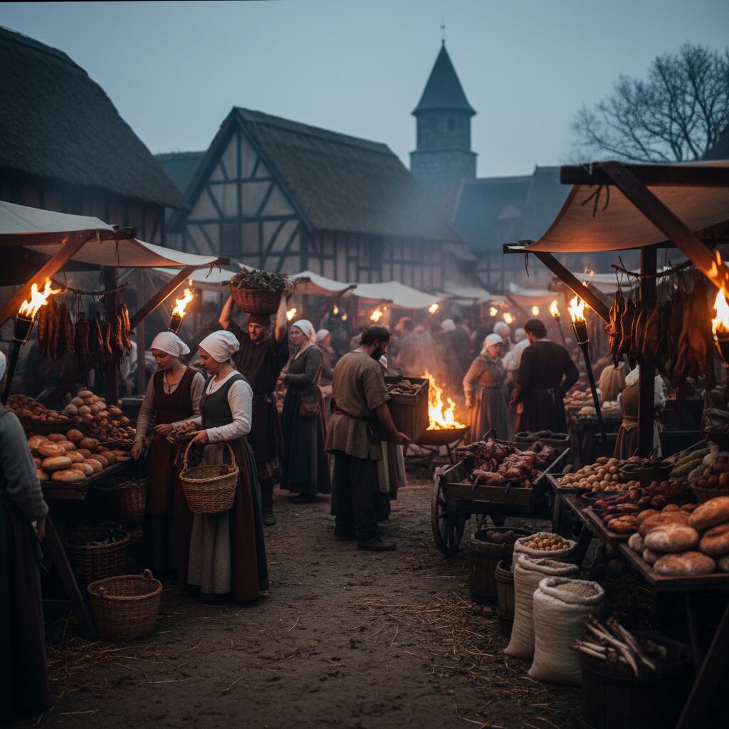 中世ヨーロッパの民衆と食