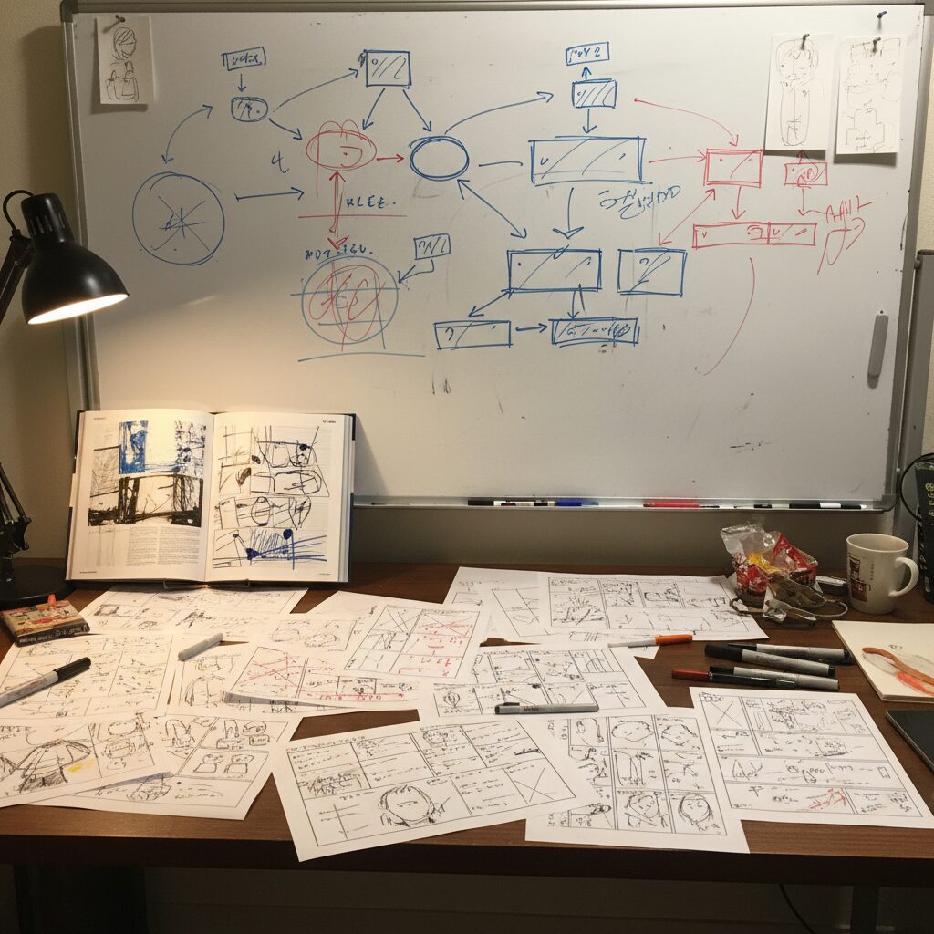 アニメ脚本・構成のイメージ