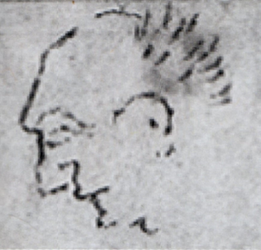 葛飾北斎による晩年の自画像（1834〜1846年頃）パブリックドメイン